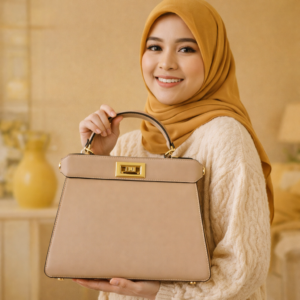 HANDBAG COW LEATHER - CODE NUDE