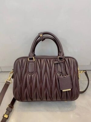 Alternative view of HANDBAG COW LEATHER- CODE DARK BROWN