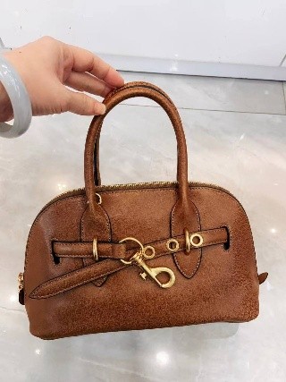 HANDBAG COW LEATHER - CODE SKIN BROWN - Image 2