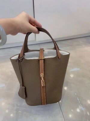 Alternative view of HANDBAG COW LEATHER - CODE LIGHT BROWN